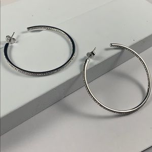 NORDSTROM SILVER HOOP EARRINGS!!